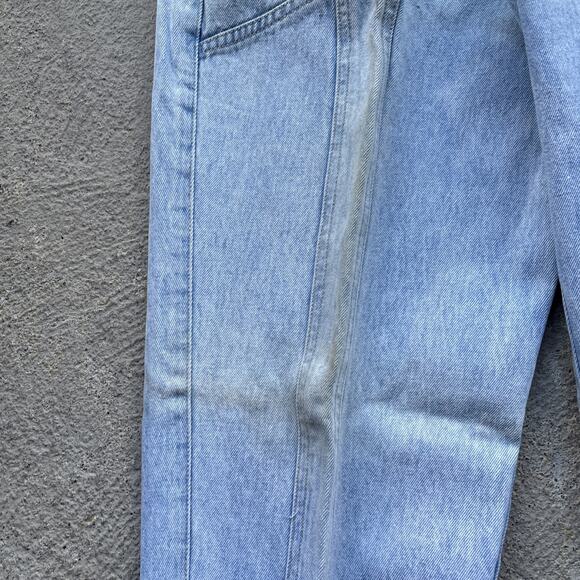 Deadstock 90s Dockers Jeans 30x32 Pleated Denim Levi’s Baggy Acid Wash Vintage - Picture 4 of 14